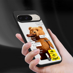 teddy back phone cover | glass case for google pixel 9