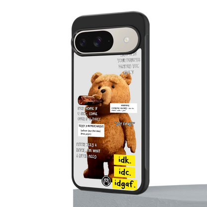teddy back phone cover | glass case for google pixel 9