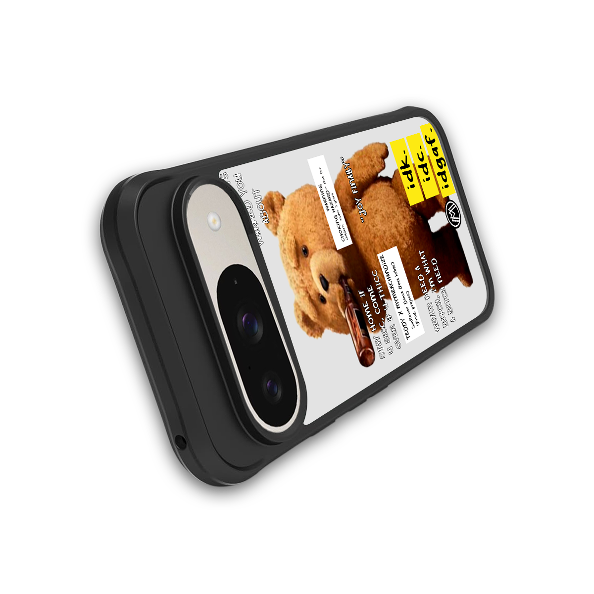 teddy back phone cover | glass case for google pixel 9