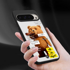 teddy back phone cover | glass case for google pixel 9 pro xl