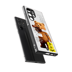 teddy back phone cover | glass case for samsung galaxy s23 ultra