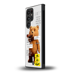 teddy back phone cover | glass case for samsung galaxy s23 ultra