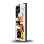 teddy back phone cover | glass case for samsung galaxy s25 ultra