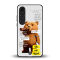 teddy back phone cover | glass case for samsung galaxy s23 plus