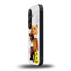 teddy back phone cover | glass case for samsung galaxy s24 plus