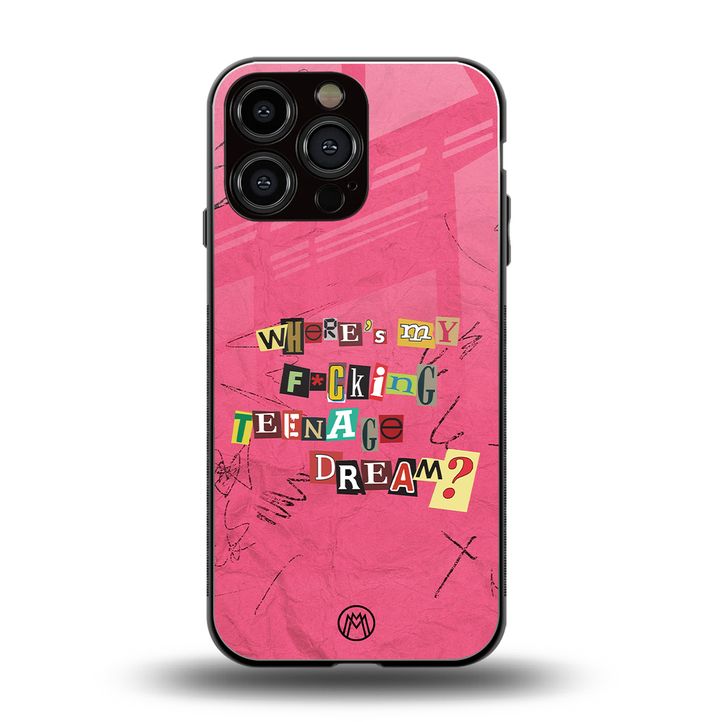 teenage dream back phone cover | glass case for iphone 13 pro max