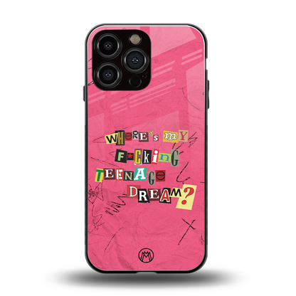 teenage dream back phone cover | glass case for iphone 13 pro max