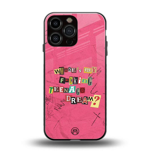 teenage dream back phone cover | glass case for iphone 13 pro max