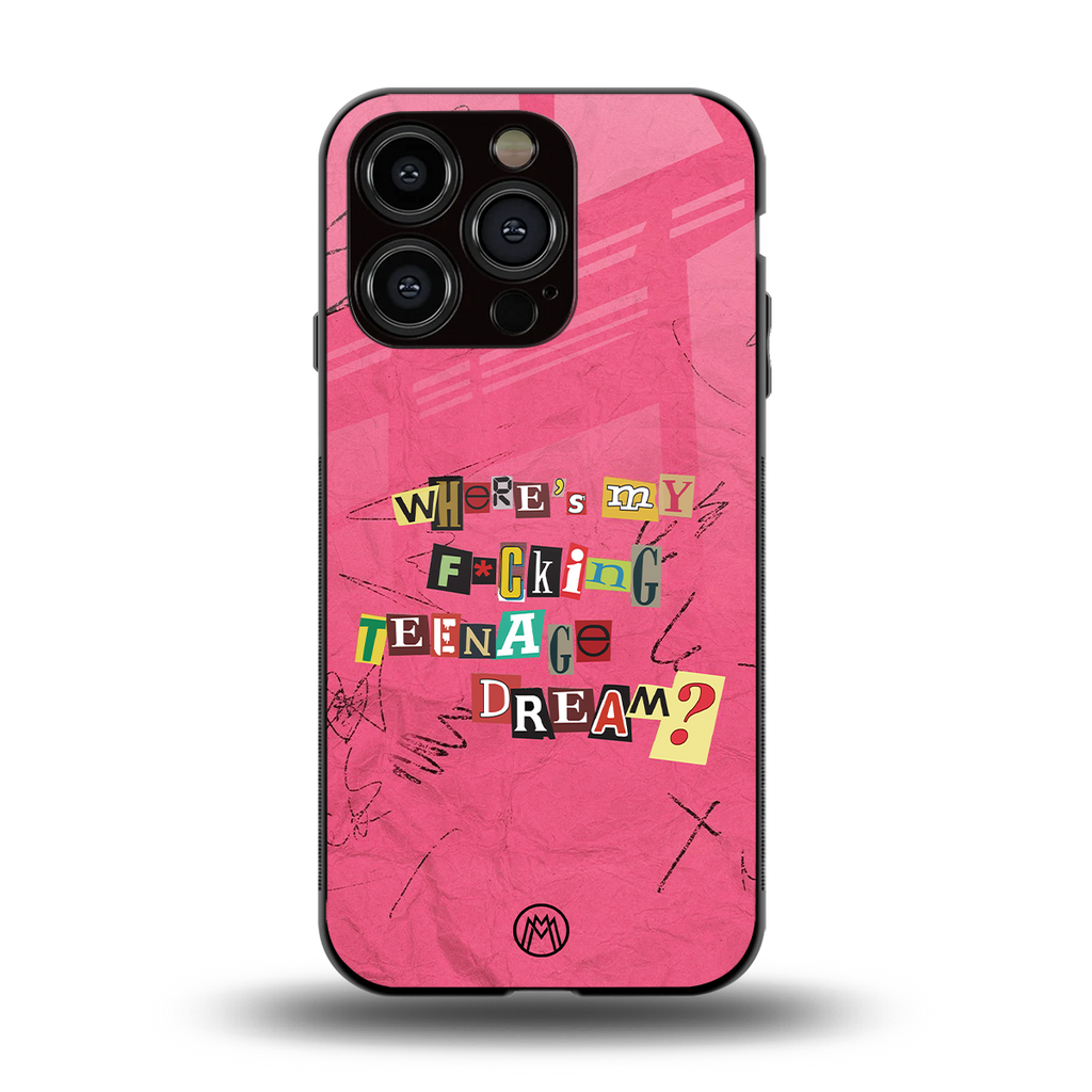 teenage dream back phone cover | glass case for iphone 13 pro