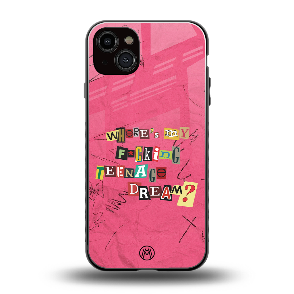 teenage dream back phone cover | glass case for iphone 14 plus
