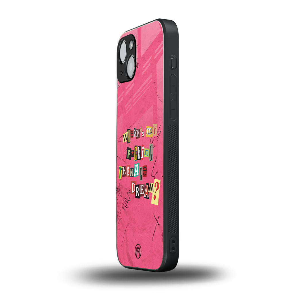 teenage dream back phone cover | glass case for iphone 14 plus