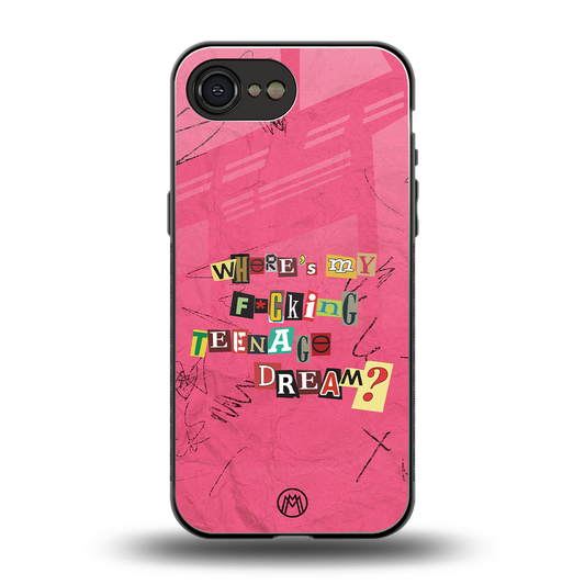 teenage dream back phone cover | glass case for iphone 16e