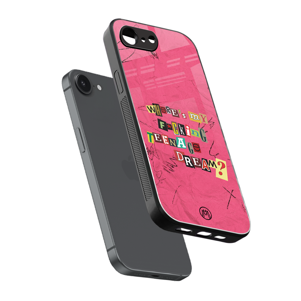 teenage dream back phone cover | glass case for iphone 16e