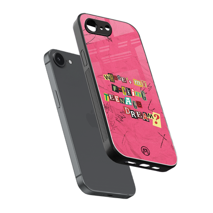 teenage dream back phone cover | glass case for iphone 16e