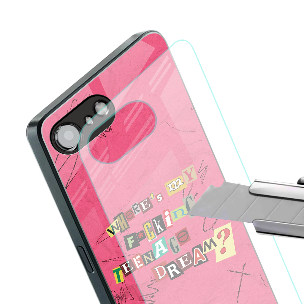 teenage dream back phone cover | glass case for iphone 16e
