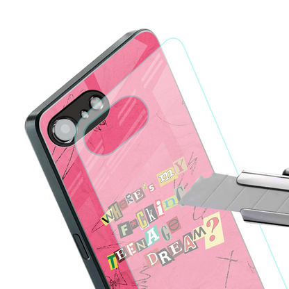teenage dream back phone cover | glass case for iphone 16e