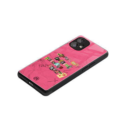 teenage dream back phone cover | glass case for nothing phone 1