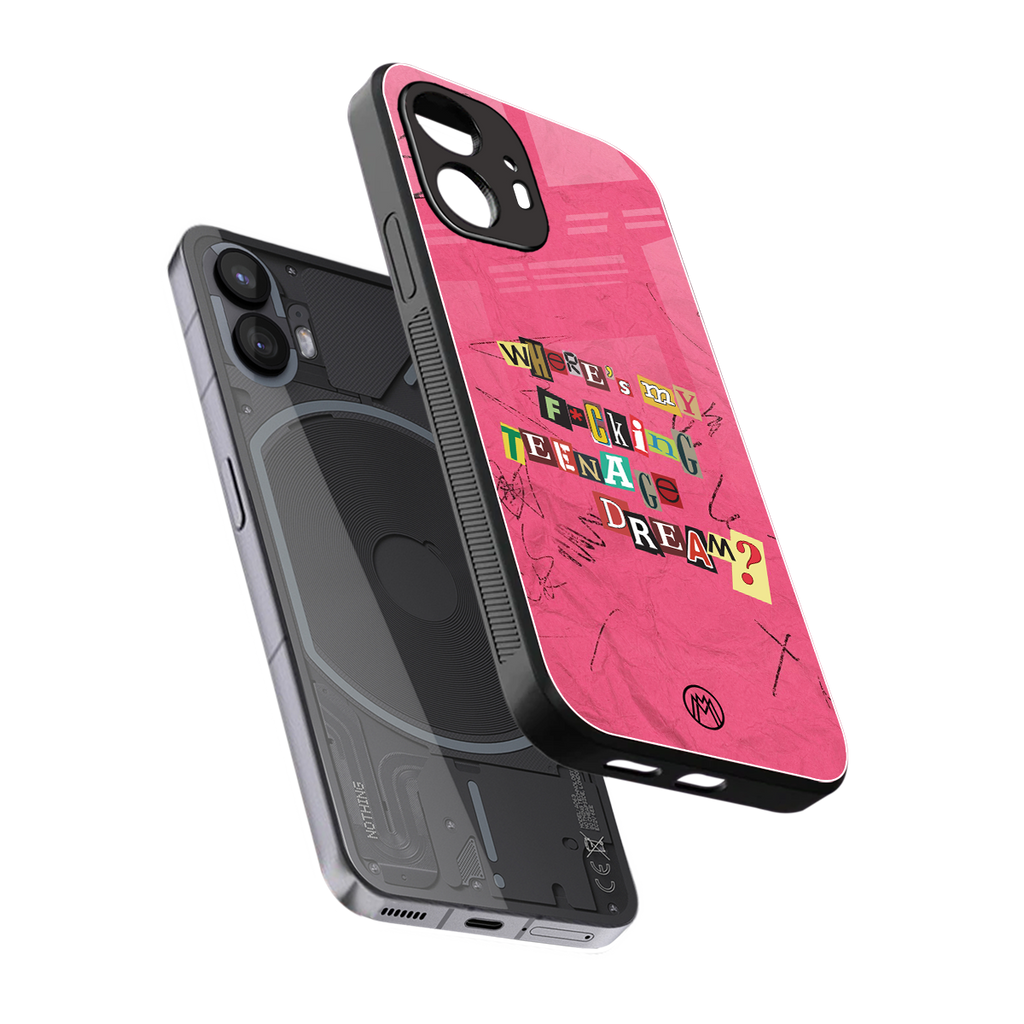 teenage dream back phone cover | glass case for nothing phone 2