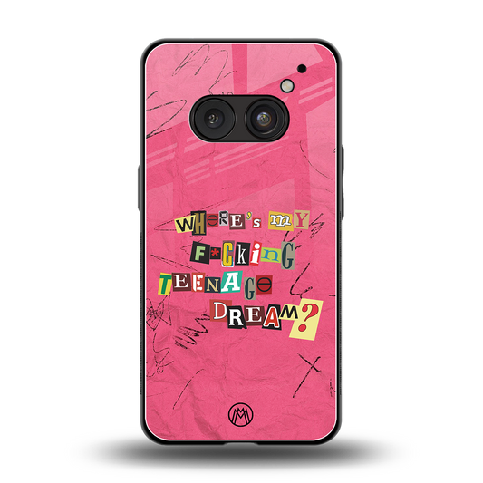 teenage dream back phone cover | glass case for nothing phone 2a