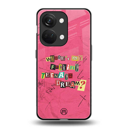 teenage dream back phone cover | glass case for oneplus nord 3