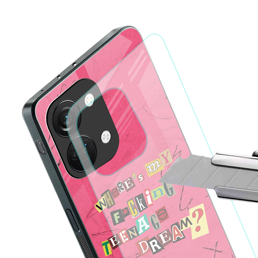 teenage dream back phone cover | glass case for oneplus nord 3