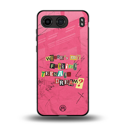 teenage dream back phone cover | glass case for oneplus nord 4