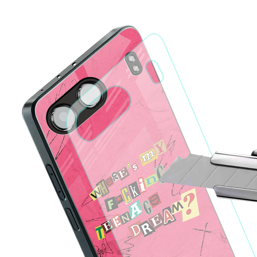 teenage dream back phone cover | glass case for oneplus nord 4