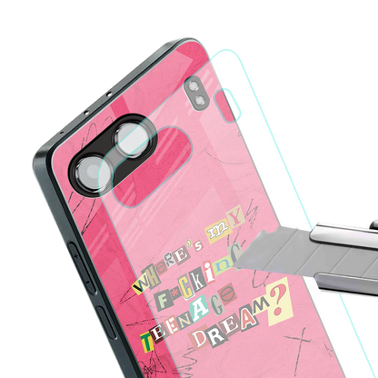 teenage dream back phone cover | glass case for oneplus nord 4