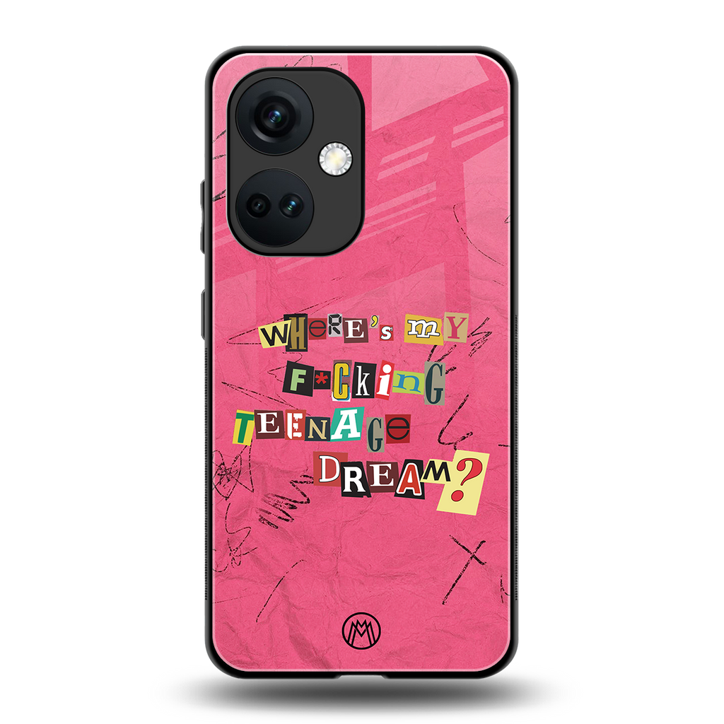 teenage dream back phone cover | glass case for oneplus nord ce 3