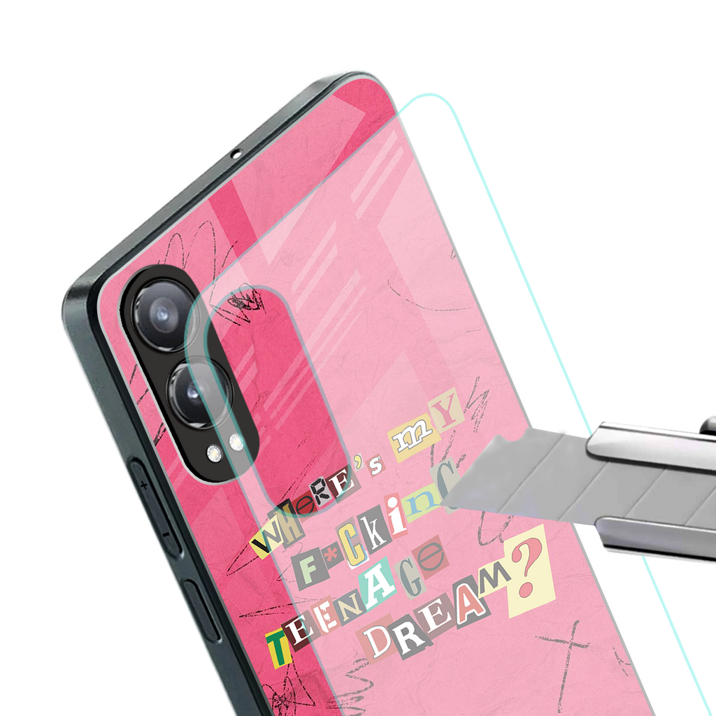 teenage dream back phone cover | glass case for oneplus nord ce 4 lite