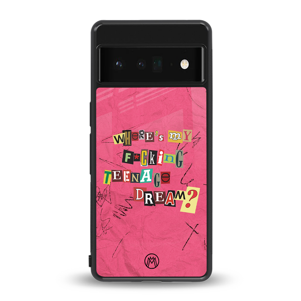 teenage dream back phone cover | glass case for google pixel 6 pro