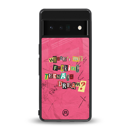 teenage dream back phone cover | glass case for google pixel 6 pro