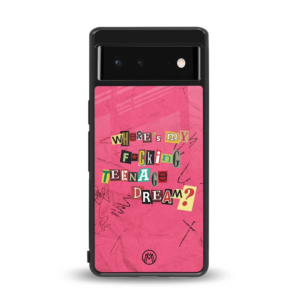 teenage dream back phone cover | glass case for google pixel 6