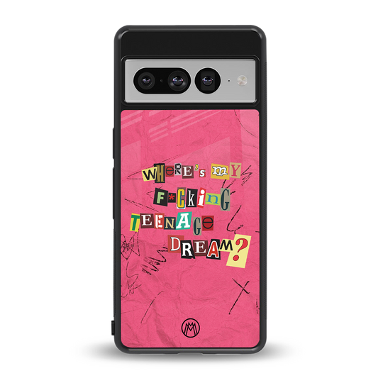 teenage dream back phone cover | glass case for google pixel 7 pro