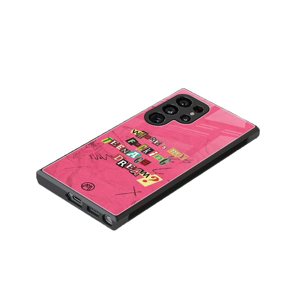 teenage dream back phone cover | glass case for samsung galaxy s23 ultra