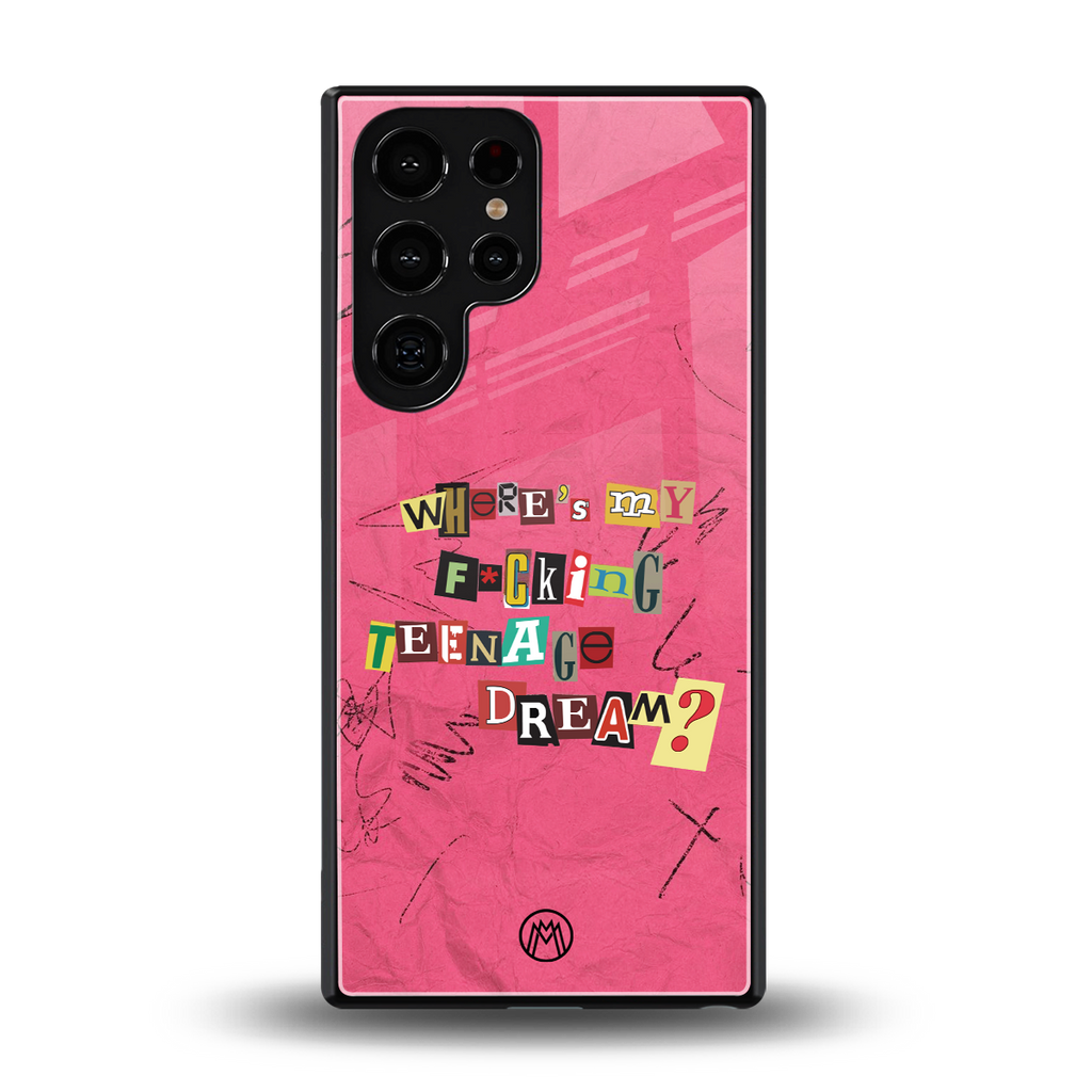 teenage dream back phone cover | glass case for samsung galaxy s25 ultra
