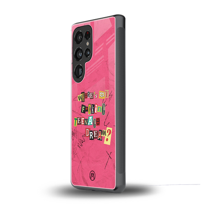teenage dream back phone cover | glass case for samsung galaxy s25 ultra