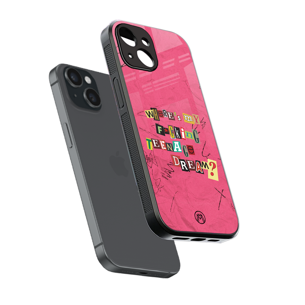 teenage dream back phone cover | glass case for iphone 15