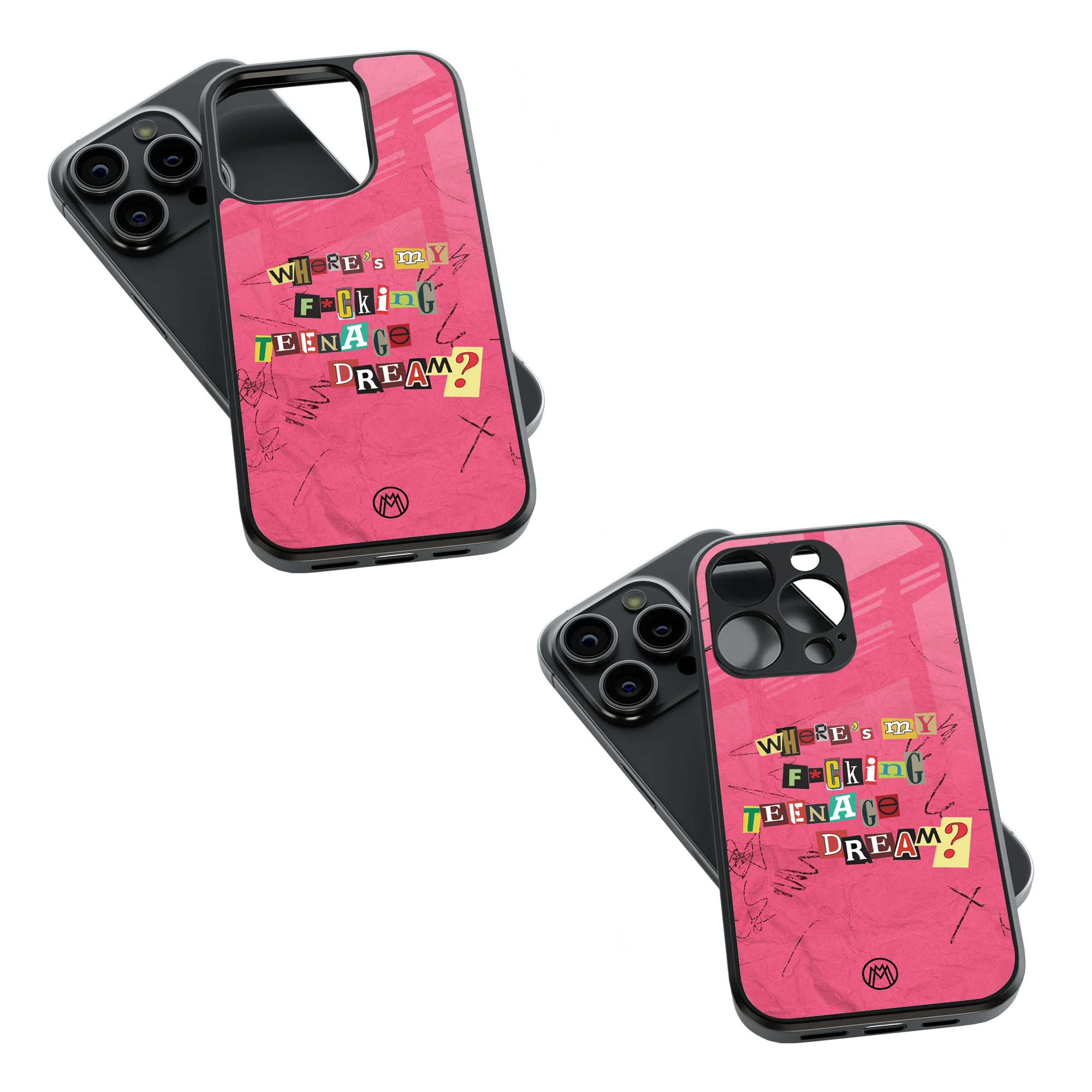 Trendy Glass Back Mobile Case for iPhone, Samsung, Redmi, OnePlus, Google Pixel, Motorola