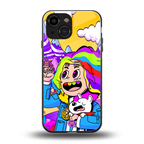 tekashi 6ix9ine back phone cover | glass case for iphone 13 mini