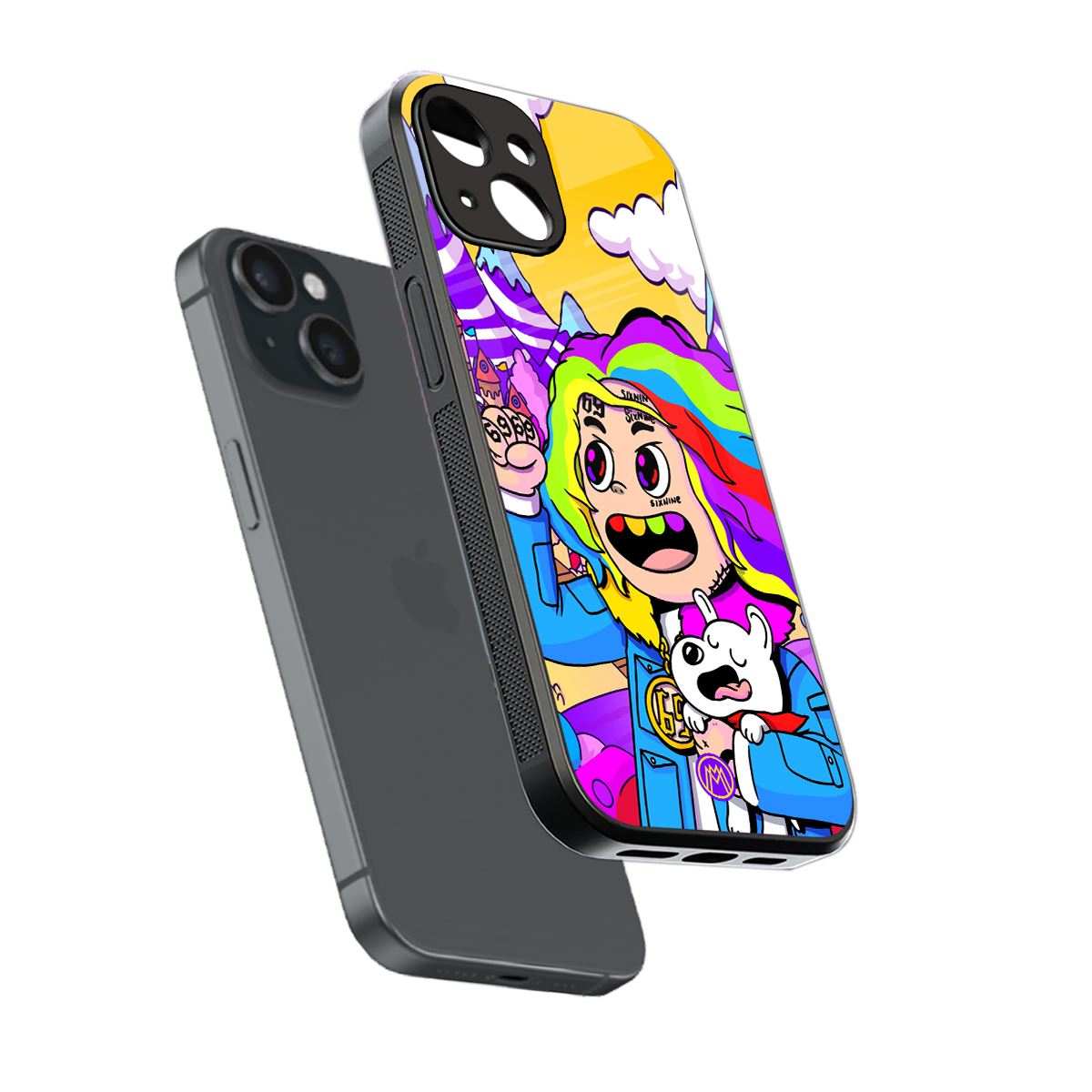 tekashi 6ix9ine back phone cover | glass case for iphone 13 mini