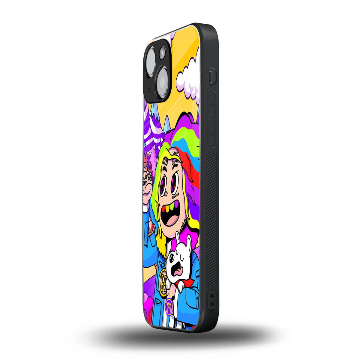 tekashi 6ix9ine back phone cover | glass case for iphone 13 mini