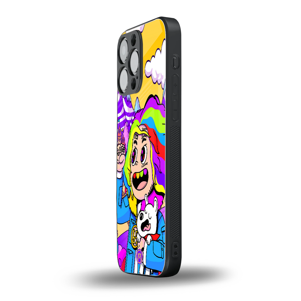 tekashi 6ix9ine back phone cover | glass case for iphone 13 pro max