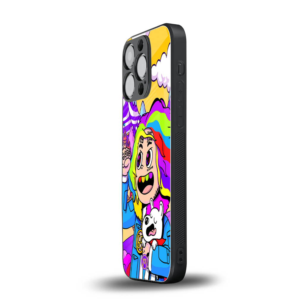 tekashi 6ix9ine back phone cover | glass case for iphone 13 pro