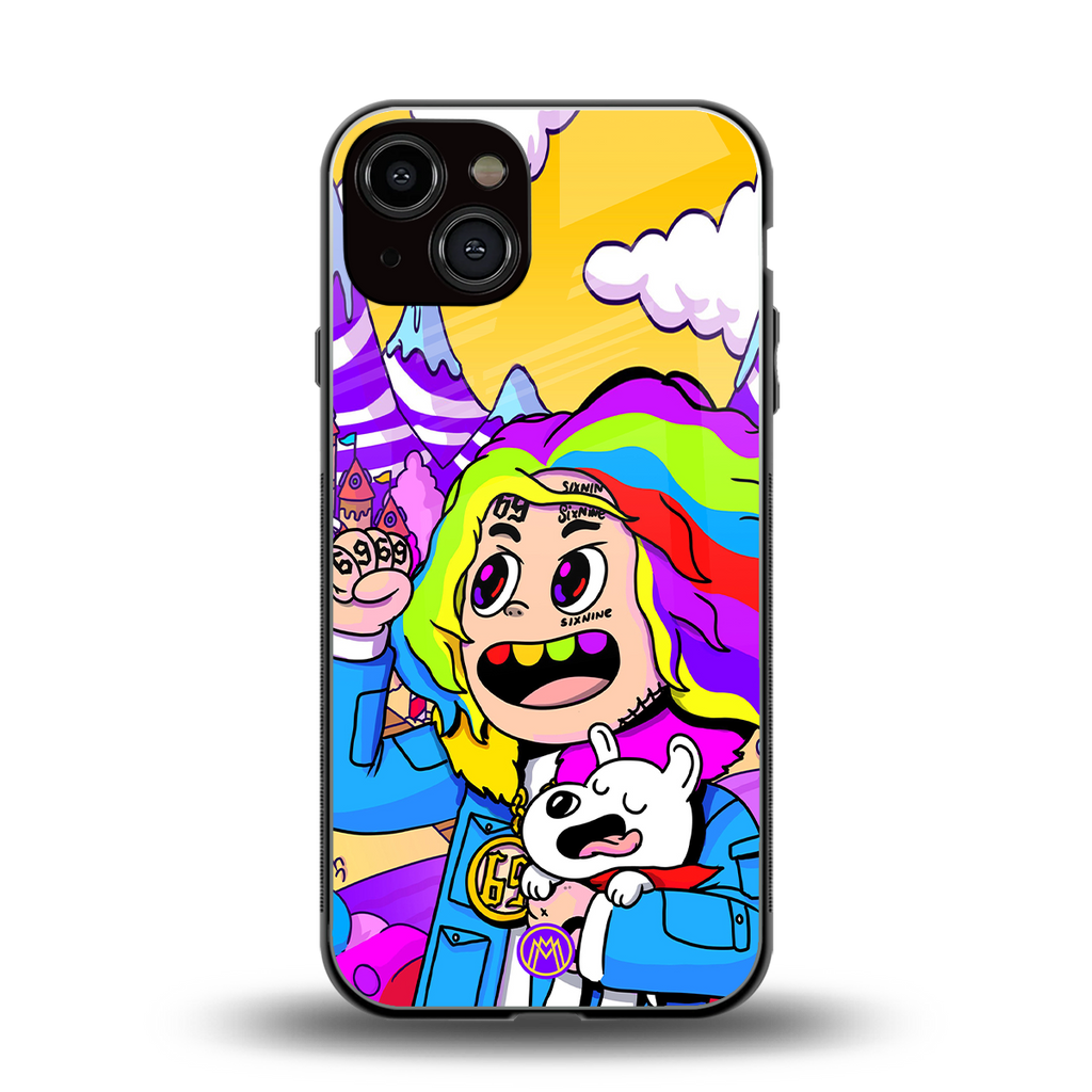 tekashi 6ix9ine back phone cover | glass case for iphone 13