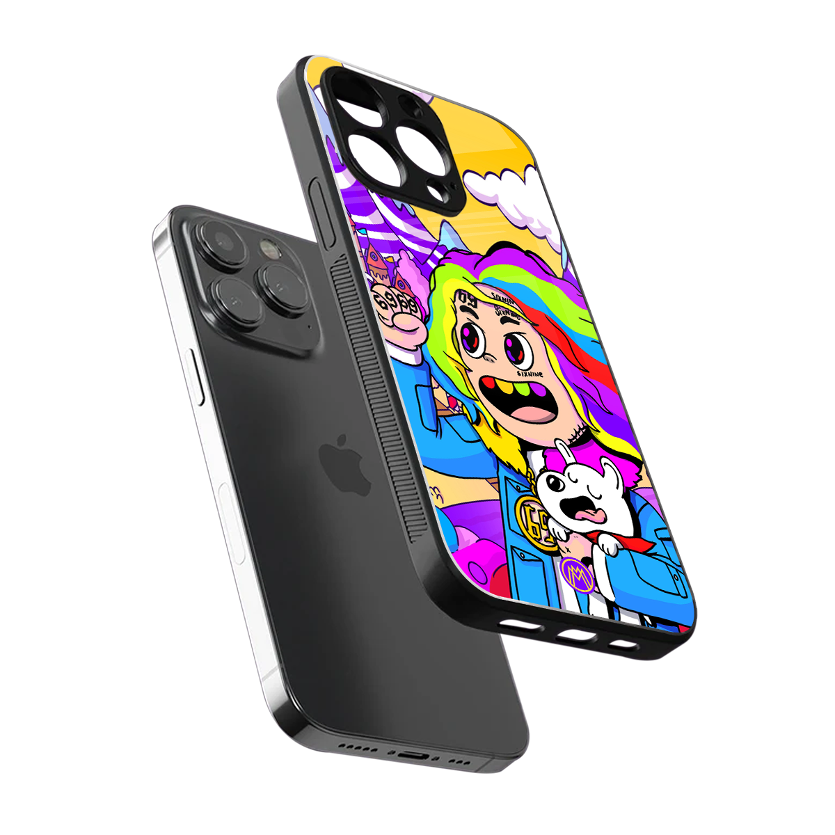 tekashi 6ix9ine back phone cover | glass case for iphone 14 pro max