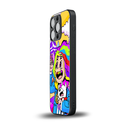tekashi 6ix9ine back phone cover | glass case for iphone 14 pro