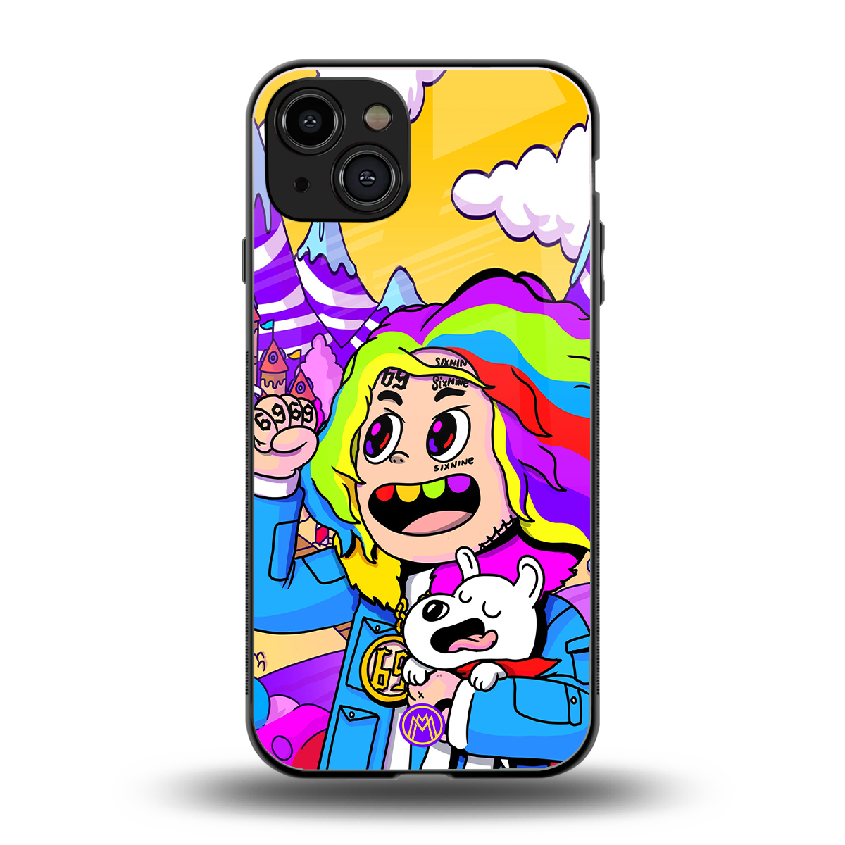 tekashi 6ix9ine back phone cover | glass case for iphone 14