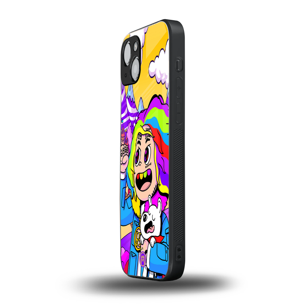 tekashi 6ix9ine back phone cover | glass case for iphone 15