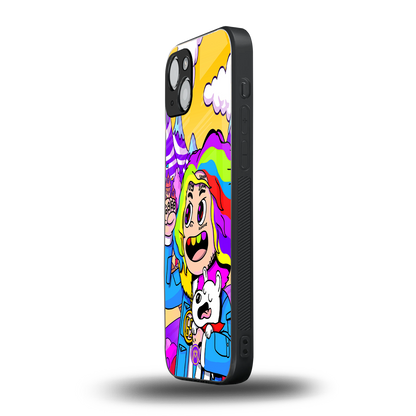 tekashi 6ix9ine back phone cover | glass case for iphone 14